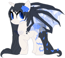 Size: 407x365 | Tagged: safe, artist:skulifuck, oc, oc only, oc:aria, alicorn, original species, pony, alicorn oc, base used, female, flower, flower in hair, horn, mare, raised hoof, simple background, smiling, solo, thorn, transparent background, vine, wings