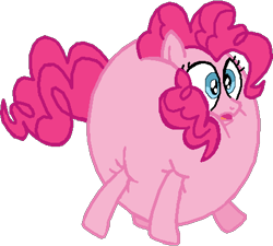 Size: 435x391 | Tagged: safe, artist:drypony198, pinkie pie, earth pony, pony, feeling pinkie keen, g4, balloonie pie, female, inflation, simple background, solo, spherical inflation, transparent background