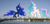 Size: 1000x483 | Tagged: safe, anonymous editor, princess celestia, princess luna, alicorn, pony, g4, city, crown, duo, female, giant alicorn, giant pony, giantess, giantlestia, highrise ponies, irl, jewelry, macro, mare, mega celestia, mega luna, photo, ponies in real life, raised hoof, regalia, royal sisters, siblings, sisters