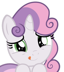 Size: 3000x3403 | Tagged: safe, artist:sollace, sweetie belle, pony, unicorn, appleoosa's most wanted, g4, season 5, .svg available, cute, diasweetes, female, foal, high res, show accurate, simple background, solo, tongue out, transparent background, vector