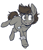 Size: 1230x1440 | Tagged: safe, artist:higglytownhero, oc, oc only, earth pony, pony, band-aid, bandage, dog tags, freckles, male, running, solo, stallion, sticky plaster