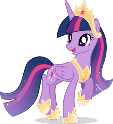 Size: 4105x4500 | Tagged: safe, artist:limedazzle, twilight sparkle, alicorn, pony, g4, the last problem, absurd resolution, alternate design, concave belly, crown, cute, female, hoof shoes, jewelry, looking back, mare, older, older twilight, older twilight sparkle (alicorn), open mouth, princess twilight 2.0, regalia, show accurate, simple background, slender, solo, thin, transparent background, twiabetes, twilight sparkle (alicorn), vector