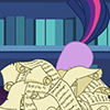 Size: 100x100 | Tagged: safe, artist:foxbeast, twilight sparkle, pony, g4, animated, ass up, butt, butt shake, cute, female, gif, plot, scroll, solo, twiabetes, twibutt, twilight's castle, wiggle