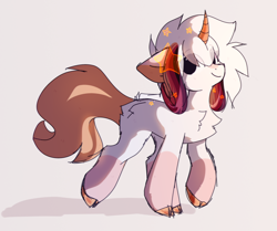 Size: 1348x1129 | Tagged: safe, artist:php146, oc, oc only, oc:ayaka, pony, unicorn, alternate design, chest fluff, female, mare, ponified, simple background, solo, species swap, white background