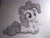 Size: 2828x2121 | Tagged: safe, artist:brittanyannxox, pinkie pie, earth pony, pony, g4, black and white, female, grayscale, happy, high res, mare, monochrome, prone, signature, sitting, sketch