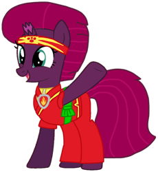 Size: 950x1032 | Tagged: safe, artist:徐詩珮, fizzlepop berrytwist, tempest shadow, pony, unicorn, series:sprglitemplight diary, series:sprglitemplight life jacket days, series:springshadowdrops diary, series:springshadowdrops life jacket days, g4, alternate universe, base used, broken horn, clothes, cute, eye scar, eyelashes, female, horn, karate, mare, marshall (paw patrol), open mouth, paw patrol, paw prints, raised hoof, scar, simple background, smiling, transparent background, underhoof, waving