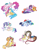 Size: 4688x5979 | Tagged: safe, artist:snowballflo, applejack, coco pommel, discord, fluttershy, pinkie pie, princess skystar, rainbow dash, rarity, soarin', sunset shimmer, torque wrench, twilight sparkle, alicorn, draconequus, earth pony, hippogriff, pegasus, pony, unicorn, g4, my little pony: the movie, the last problem, absurd resolution, apple wrench, bandana, clothes, cutie mark, draconequified, eyes closed, female, flower, flower in hair, flying, heart, horn, horns, interspecies, jewelry, lesbian, looking at each other, lying down, lying on top of someone, male, mane six, mare, necklace, nuzzling, older, older fluttershy, pinkonequus, pony pillow, prone, regalia, scarf, ship:discoshy, ship:marshmallow coco, ship:skypie, ship:soarindash, ship:sunsetsparkle, shipping, simple background, sitting, smiling, species swap, spread wings, stallion, straight, tail wrap, twilight sparkle (alicorn), white background, wings, xk-class end-of-the-world scenario