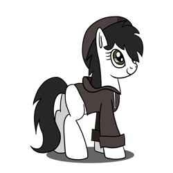 Size: 1600x1600 | Tagged: safe, artist:platinumdrop, oc, oc only, oc:mod pone the mod, pony, request, rule 63, simple background, solo, transparent background