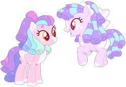 Size: 656x452 | Tagged: safe, artist:kurosawakuro, oc, oc only, pegasus, pony, base used, colored pupils, female, half-siblings, magical lesbian spawn, mare, offspring, parent:cozy glow, parent:toola roola, parent:wind sprint, simple background, transparent background
