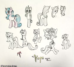 Size: 2656x2404 | Tagged: safe, artist:brella, idw, radiant hope, pony, unicorn, g4, female, high res, mare, smiling, solo, traditional art