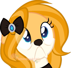 Size: 635x612 | Tagged: safe, artist:skulifuck, oc, oc only, fox, fox pony, hybrid, pony, :c, base used, bow, bust, eyelashes, frown, hair bow, simple background, solo, transparent background, watermark, wide eyes