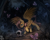 Size: 1400x1124 | Tagged: safe, artist:foxinshadow, fluttershy, butterfly, pegasus, pony, fanfic:a pegasus promise, g4, bone, commission, corpse, everfree forest, fanfic art, female, mare, skeleton, spirit