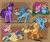 Size: 1800x1500 | Tagged: safe, artist:klhpyro, applejack, fluttershy, pinkie pie, rainbow dash, twilight sparkle, alicorn, earth pony, pegasus, pony, g4, applejack's hat, cowboy hat, female, flying, goggles, hat, hug, laughing, lesbian, mouth hold, onomatopoeia, rainbow dash gets all the mares, ship:appledash, ship:flutterdash, ship:pinkiedash, ship:twidash, shipping, sleeping, sound effects, twilight sparkle (alicorn), winghug, zzz