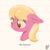 Size: 1000x1000 | Tagged: safe, artist:squeaky-belle, lily, lily valley, earth pony, pony, g4, bust, ears back, female, frown, lineless, mare, scared, shaking, shivering, signature, simple background, solo, sweat, text, the horror, white background, wide eyes, wingding eyes