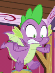 Size: 274x360 | Tagged: safe, spike, dragon, g4, harvesting memories, my little pony: friendship is forever, animated, cropped, gif, winged spike, wings