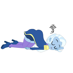 Size: 2952x2952 | Tagged: safe, artist:gmaplay, trixie, equestria girls, g4, my little pony equestria girls: better together, ass, butt, female, high res, simple background, sleeping, solo, the great and powerful ass, transparent background, vector, zettai ryouiki