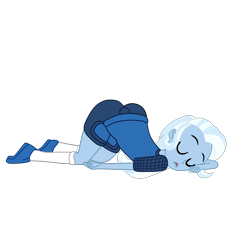 Size: 2952x2952 | Tagged: safe, artist:gmaplay, trixie, equestria girls, g4, spoiler:comic, ass, ass up, butt, female, high res, simple background, sleeping, solo, the great and powerful ass, transparent background, vector