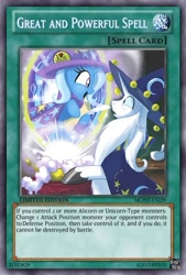 Size: 333x493 | Tagged: safe, artist:poppixierex, edit, star swirl the bearded, trixie, g4, ccg, comic, issue 17, trading card, trading card edit, trading card game, yu-gi-oh!