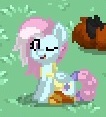 Size: 106x117 | Tagged: safe, kerfuffle, pony, pony town, g4, cute, one eye closed, picture for breezies, wink, winking at you