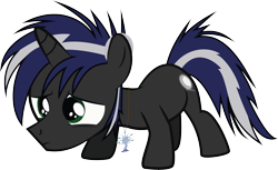 Size: 6700x4108 | Tagged: safe, artist:shadowdashthebat, oc, oc only, oc:moonshine strider, pony, unicorn, absurd resolution, colt, jewelry, male, necklace, simple background, solo, transparent background, vector