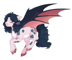 Size: 4205x3508 | Tagged: safe, artist:gigason, oc, oc only, oc:blueberry tart, bat pony, pony, female, high res, mare, simple background, solo, transparent background