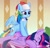 Size: 4096x3966 | Tagged: safe, artist:taneysha, rainbow dash, twilight sparkle, alicorn, pegasus, pony, deep tissue memories, g4, my little pony: friendship is forever, absurd resolution, cheek fluff, chest fluff, cute, dashabetes, duo, duo female, ear fluff, eyes closed, female, mare, massage, scene interpretation, smiling, spa pony rainbow dash, spread wings, twiabetes, twilight sparkle (alicorn), wings