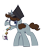 Size: 2539x3073 | Tagged: safe, artist:coaldustthestrange, oc, oc only, oc:coaldust, pony, unicorn, giant pony, giant unicorn, giant/tiny, glasses, hat, high res, horn, macro, micro, simple background, solo, train, transparent background, unicorn oc, vomit, vomiting