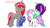 Size: 1672x950 | Tagged: safe, artist:pencil-note, edit, princess celestia, princess luna, oc, oc:astelle, alicorn, pony, g4, female, siblings, sisters