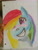 Size: 1920x2560 | Tagged: safe, artist:raven15456, rainbow dash, pegasus, pony, g4, bust, female, grin, irl, lined paper, mare, photo, smiling, solo, traditional art