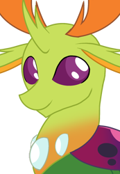 Size: 960x1384 | Tagged: safe, artist:tatianabeyzer, thorax, changedling, changeling, g4, bust, cute, king thorax, male, portrait, simple background, solo, thorabetes, transparent background