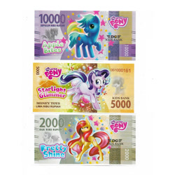 Size: 700x700 | Tagged: safe, artist:scarlet-spectrum, starlight glimmer, oc, oc:pretty shine, pony, comic:apple bites, g4, fake money, indonesia, indonesian, rupiah