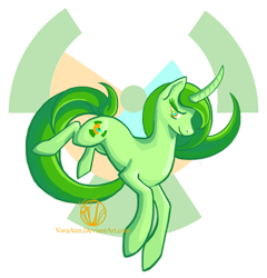 Size: 1153x1200 | Tagged: safe, artist:varaan, oc, oc only, oc:toxic retrograde, pony, unicorn, abstract background, curved horn, female, horn, mare, simple background, solo, transparent background