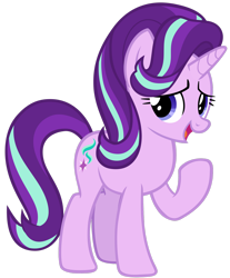 Size: 1280x1546 | Tagged: safe, artist:andoanimalia, starlight glimmer, pony, unicorn, g4, the last problem, female, looking at you, mare, open mouth, simple background, solo, transparent background, vector