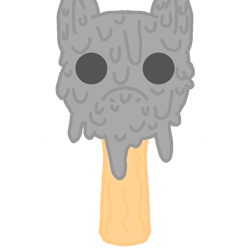 Size: 1000x1001 | Tagged: safe, artist:furhoof34, base, food, melting, popsicle, simple background, transparent background, wat, what is this
