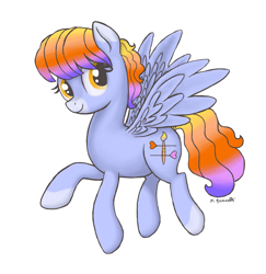 Size: 2537x2606 | Tagged: safe, artist:caulfieldsprice, oc, pegasus, pony, cutie mark, female, flying, high res, mare, original character do not steal, wings