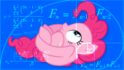 Size: 2404x1358 | Tagged: safe, artist:rsa.fim, edit, edited screencap, screencap, pinkie pie, earth pony, pony, equestria girls, g4, my little pony equestria girls, female, fibonacci sequence, fibonacci spiral, mare, math, pinkieball, ponyball, solo