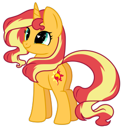 Size: 4800x5000 | Tagged: safe, artist:emeraldblast63, artist:riouku, sunset shimmer, pony, unicorn, g4, absurd resolution, butt, cute, female, heart eyes, mare, plot, shimmerbetes, simple background, solo, trace, transparent background, vector, wingding eyes