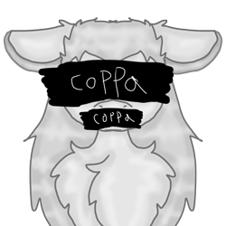Size: 1000x1001 | Tagged: safe, artist:furhoof34, semi-anthro, censored, censored eyes, chest fluff, coppa, floppy ears, simple background, solo, transparent background