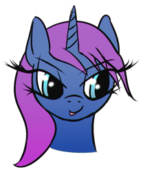 Size: 963x1139 | Tagged: safe, artist:ramprover, oc, oc only, oc:alula borealis, pony, unicorn, bust, looking away, portrait, simple background, solo, tongue out, transparent background