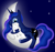 Size: 704x665 | Tagged: safe, artist:niuray-hitware21, princess luna, oc, g4, crescent moon, hijo de la luna, maternaluna, moon