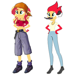 Size: 2289x2289 | Tagged: safe, edit, sunset shimmer, equestria girls, g4, 1000 hours in ms paint, 1000 years in photoshop, circe luna, high res, male, regular show, simple background, transparent background
