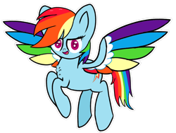 Size: 1024x768 | Tagged: safe, artist:windykirin, rainbow dash, pegasus, pony, g4, colored wings, female, flying, mare, multicolored wings, rainbow wings, simple background, solo, transparent background, wings