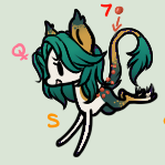 Size: 149x149 | Tagged: safe, artist:glitterring, oc, oc only, earth pony, pony, chibi, earth pony oc, female, hoof fluff, leonine tail, mare, simple background, smiling, solo