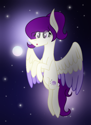 Size: 900x1236 | Tagged: safe, artist:darbypop1, oc, oc only, oc:violet moon, pegasus, pony, female, mare, orb, solo