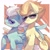 Size: 1600x1600 | Tagged: safe, artist:masa_0006, fleetfoot, spitfire, pegasus, pony, g4, abstract background, chest fluff, cute, duo, featured image, female, fluffy, frown, glare, grin, hug, leg fluff, looking at you, mare, raised hoof, smiling, smirk, spread wings, sunglasses, winghug, wings