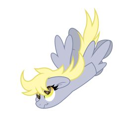 Size: 1800x1800 | Tagged: safe, artist:ponkus, derpy hooves, pegasus, pony, g4, falling, female, mare, simple background, solo, transparent background