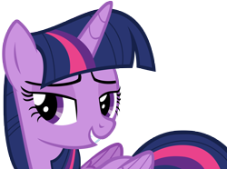 Size: 7700x5725 | Tagged: safe, artist:andoanimalia, twilight sparkle, alicorn, pony, every little thing she does, g4, absurd resolution, bedroom eyes, female, simple background, smiling, solo, transparent background, twilight sparkle (alicorn), vector