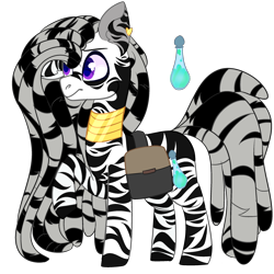 Size: 2500x2500 | Tagged: safe, alternate version, artist:bublebee123, oc, oc only, oc:zilco spices, pony, zebra, bag, gold, grumpy, high res, jewelry, male, reference sheet, saddle bag, simple background, solo, transparent background, zebra oc