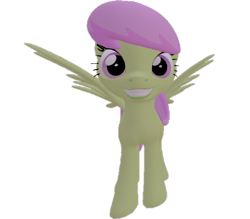 Size: 822x720 | Tagged: safe, artist:topsangtheman, merry may, pegasus, pony, g4, 3d, female, grin, looking at you, simple background, smiling, solo, source filmmaker, transparent background