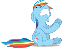 Size: 1283x999 | Tagged: safe, artist:frownfactory, rainbow dash, pegasus, pony, g4, sonic rainboom (episode), .svg available, angry, cutie mark, eyes closed, female, mare, simple background, solo, svg, transparent background, vector, wings